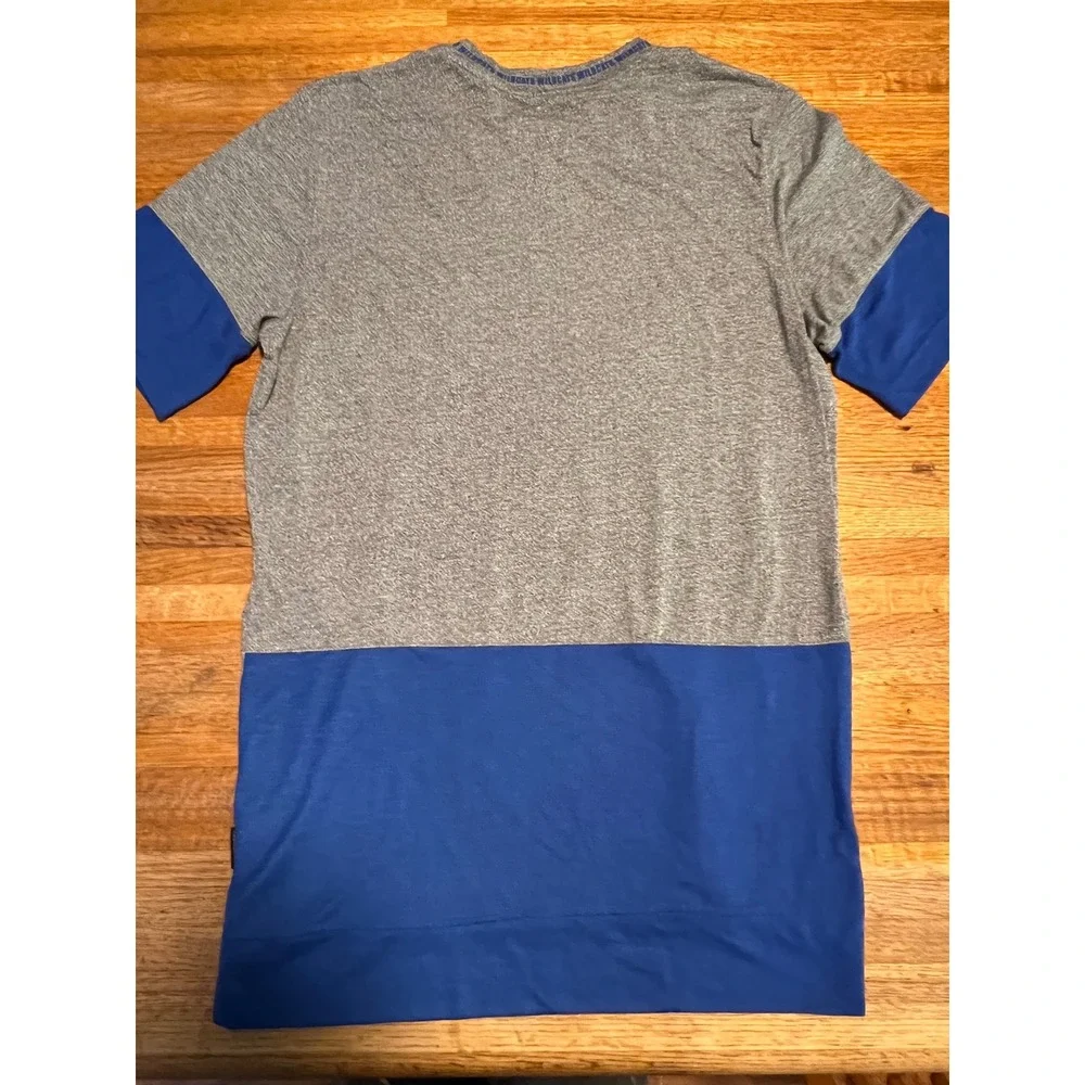 Nike Men Medium‎ Gray Blue Dri-FIT UK Kentucky Wildcats Logo Short Sleeve Shirt
